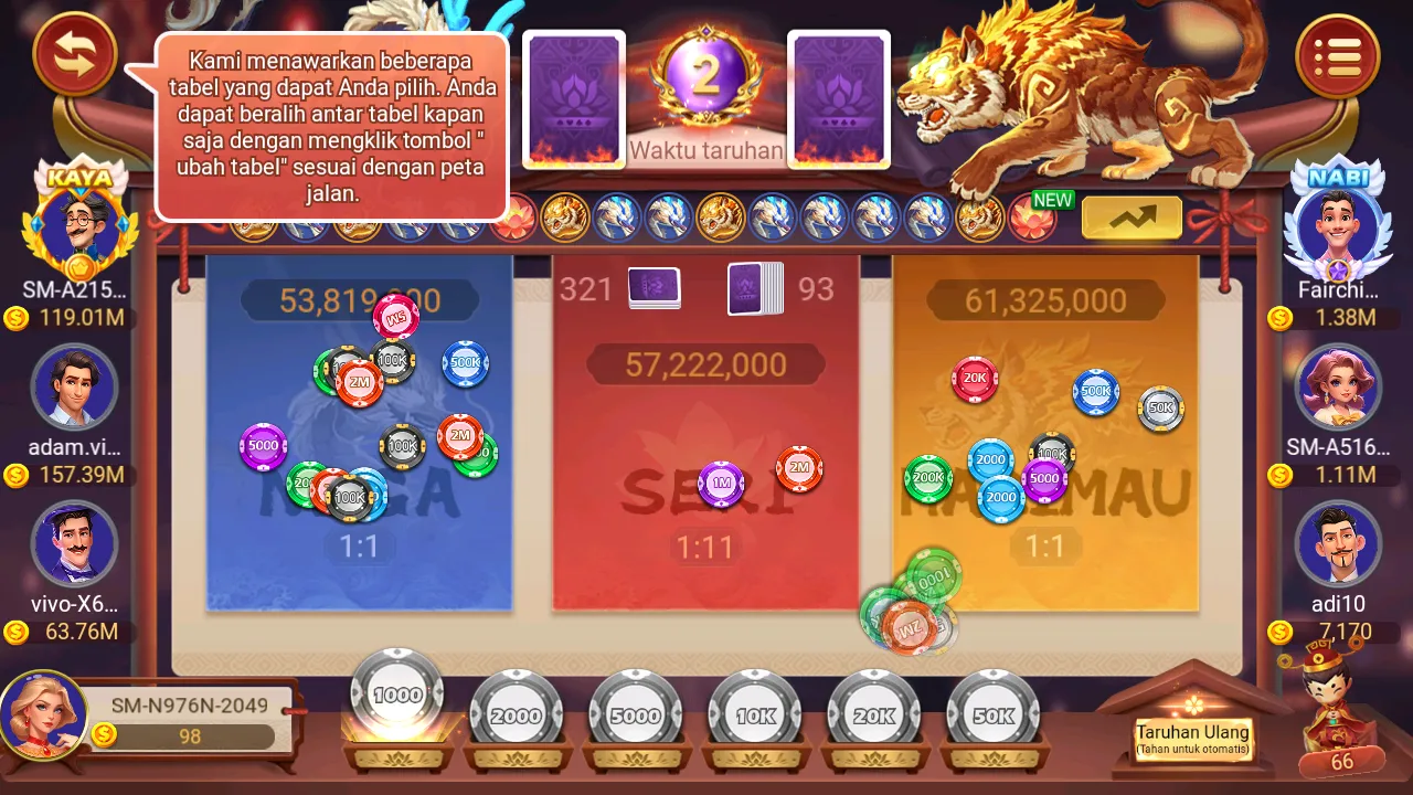 Permainan Dragon Tiger online